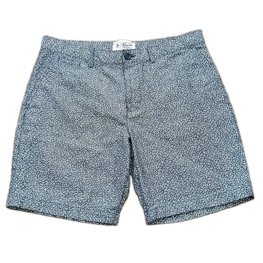 Original Penguin By Munsingwear Chino Shorts Men’s Size 34 Gray Micro Floral